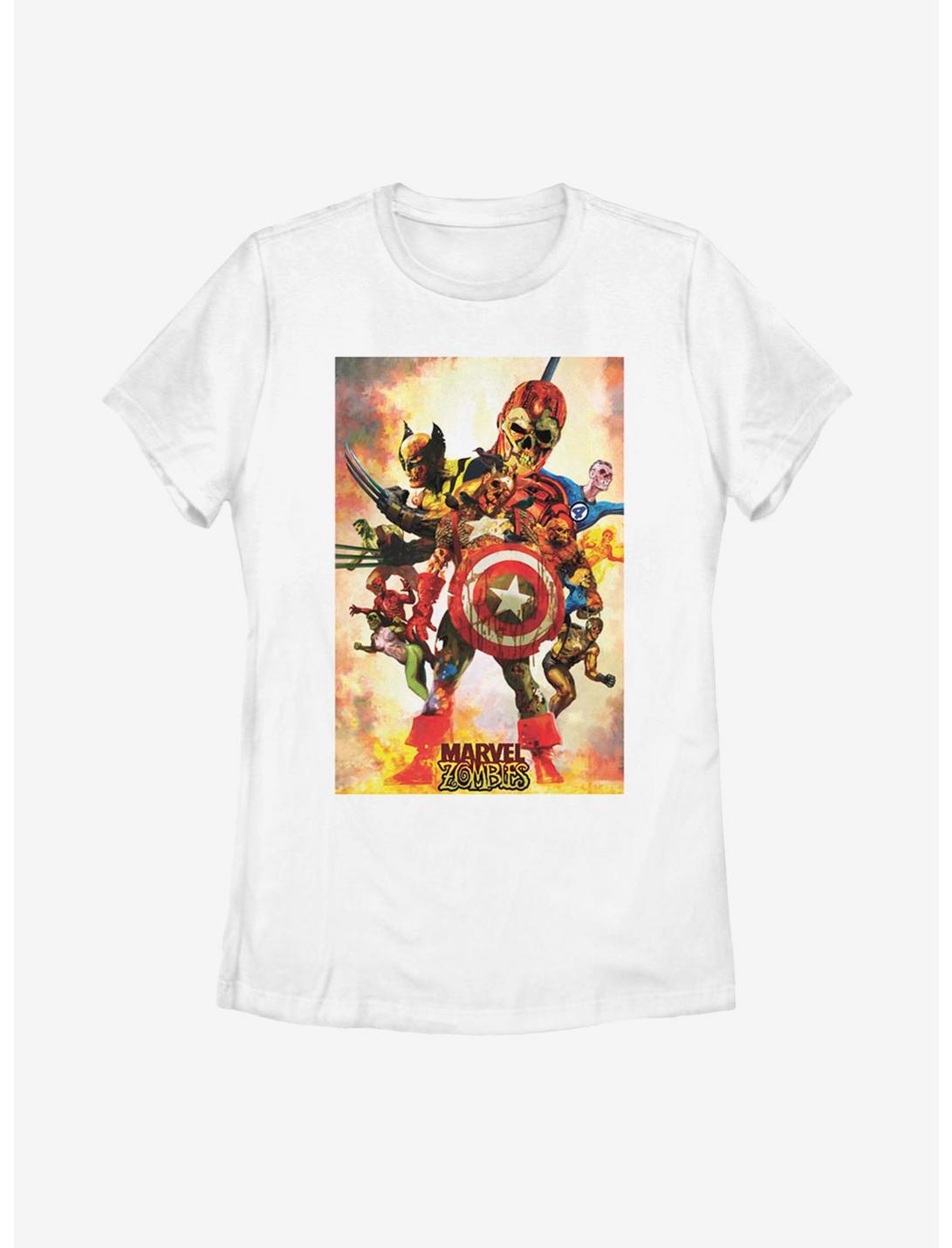 Marvel Zombies Zombie Poster Womens T-Shirt, WHITE, hi-res