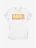 Plus Size Marvel Logo Drip Womens T-Shirt, WHITE, hi-res
