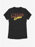Marvel Retro Fuzzy Logo Womens T-Shirt, BLACK, hi-res