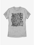 Marvel Stacked Blocks Logo Womens T-Shirt, ATH HTR, hi-res