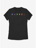 Marvel Bold Color Logo Womens T-Shirt, BLACK, hi-res