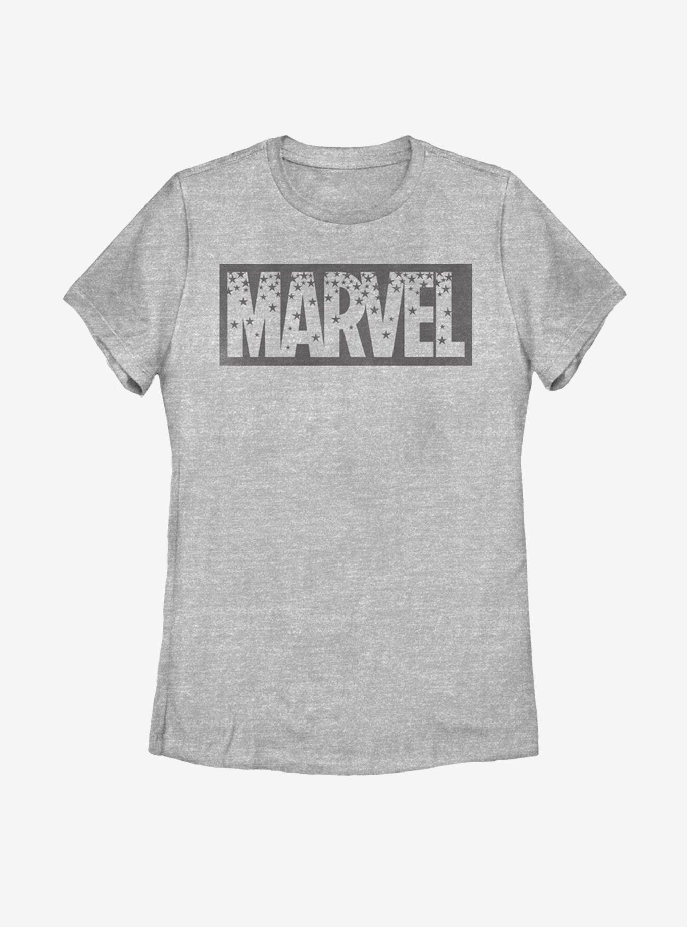 Marvel Starry Logo Womens T-Shirt, ATH HTR, hi-res