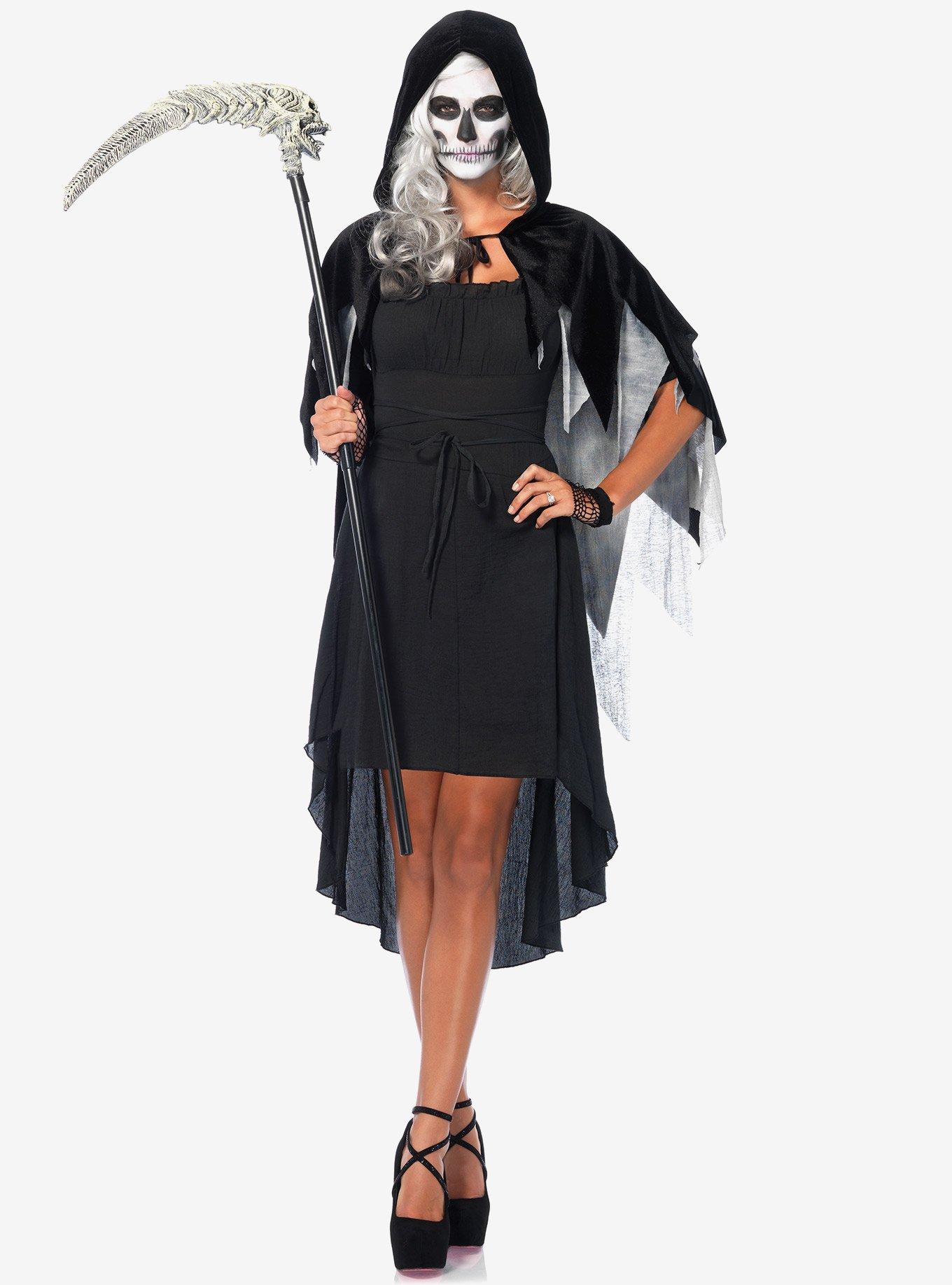 Phantom Velvet And Gauze Hooded Cape, , hi-res