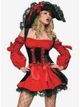 Vixen Pirate Wench Dress, RED  BLACK, hi-res