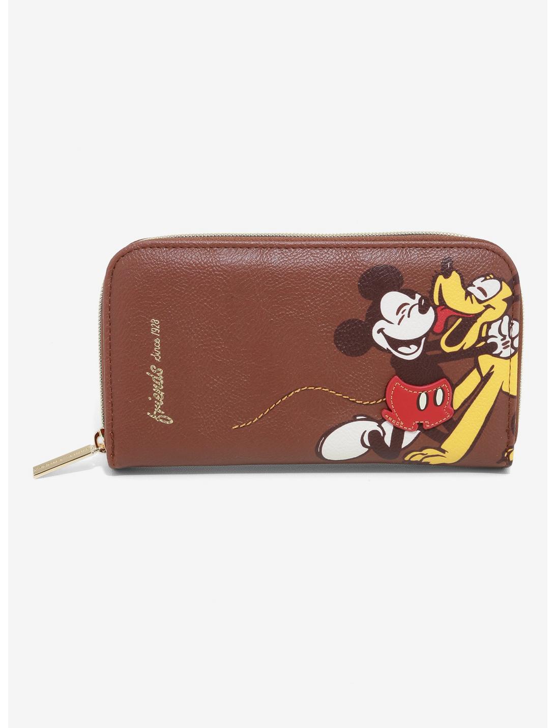 Dani By Danielle Nicole Disney Mickey Mouse & Pluto Zipper Wallet, , hi-res