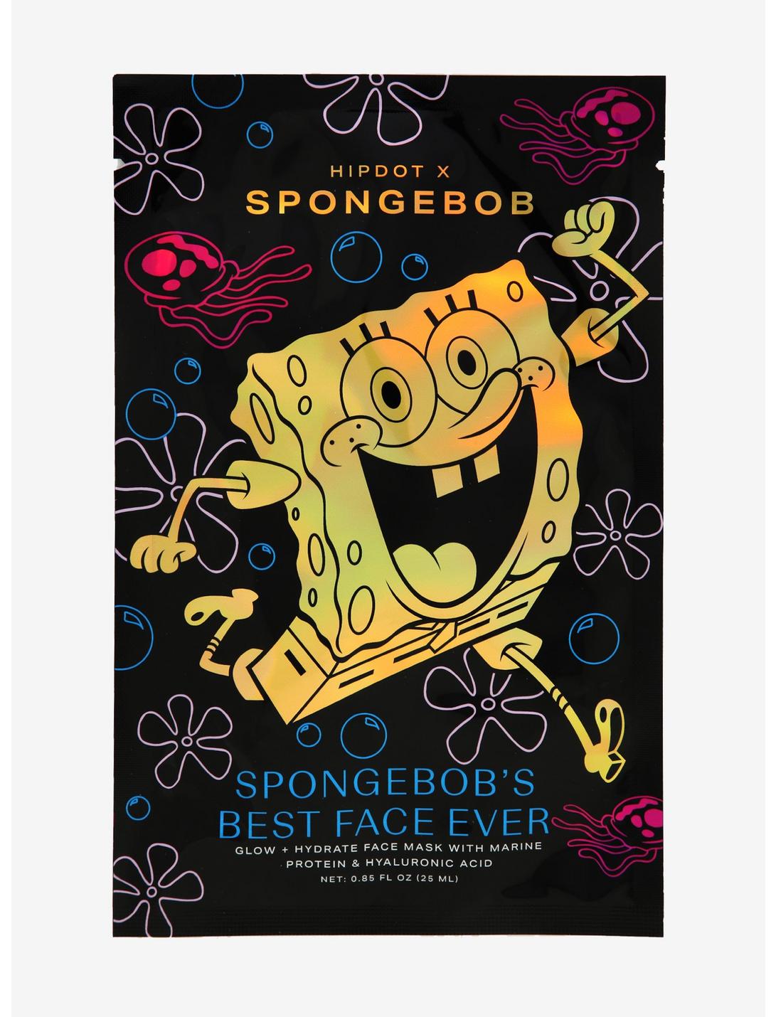 HipDot x SpongeBob SquarePants SpongeBob's Best Face Ever Face Mask, , hi-res