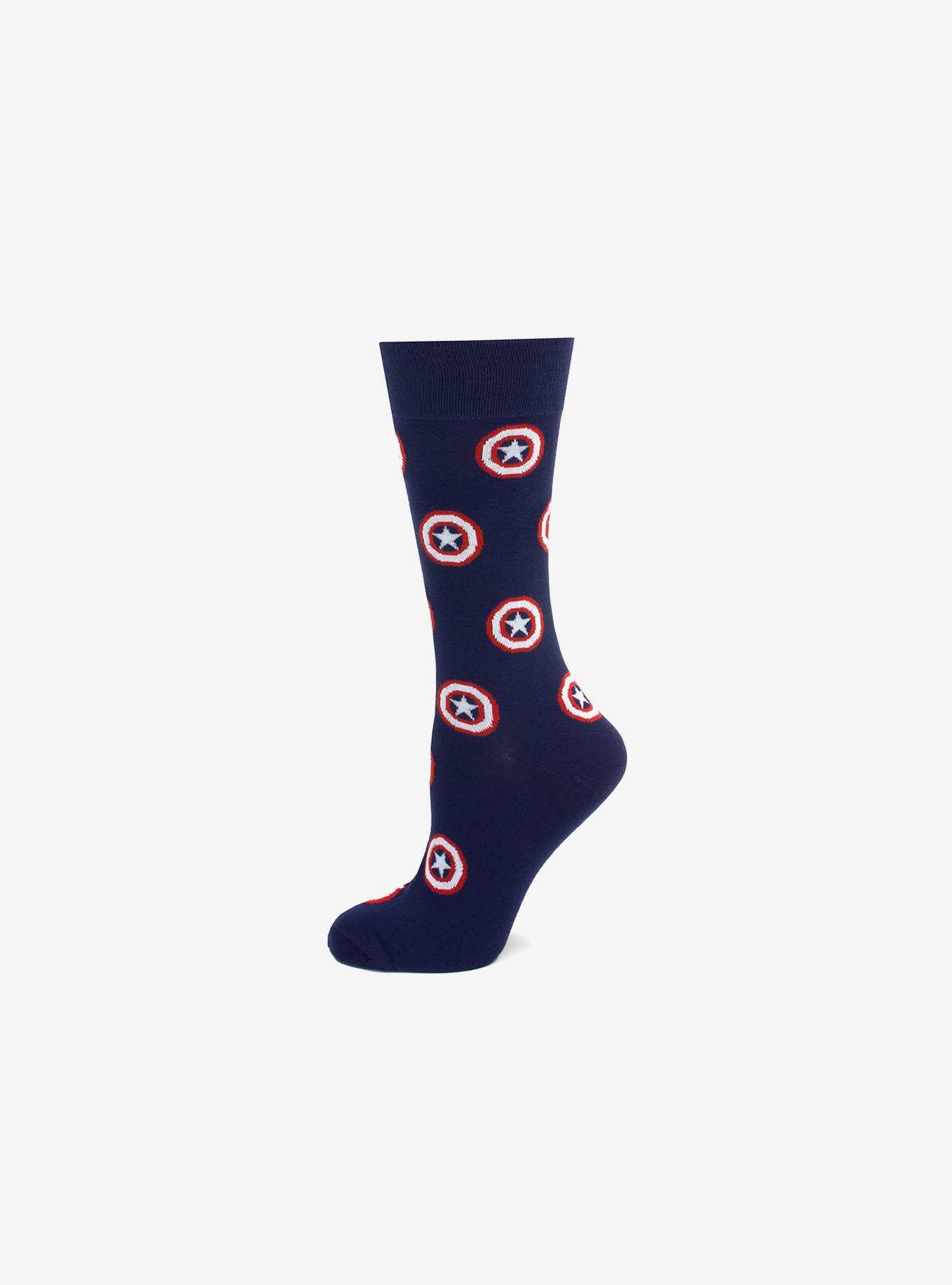 Marvel Captain America Navy Socks, , hi-res