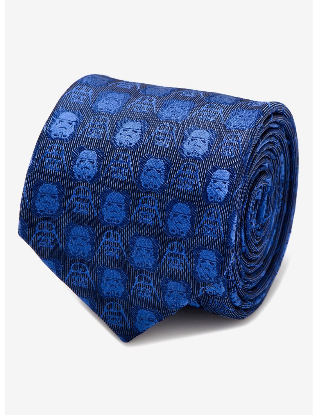 Star Wars Darth Vader and Stormtrooper Blue Tie, , hi-res