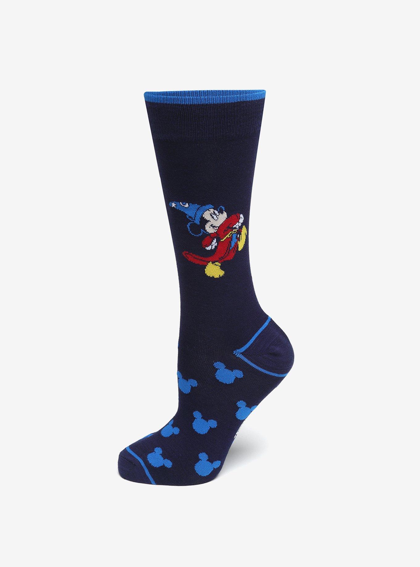 een miljard maat microscoop Disney Fantasia Mickey Mouse Navy Socks | Hot Topic