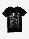 Lamb Of God Candle Skull T-Shirt, BLACK, hi-res