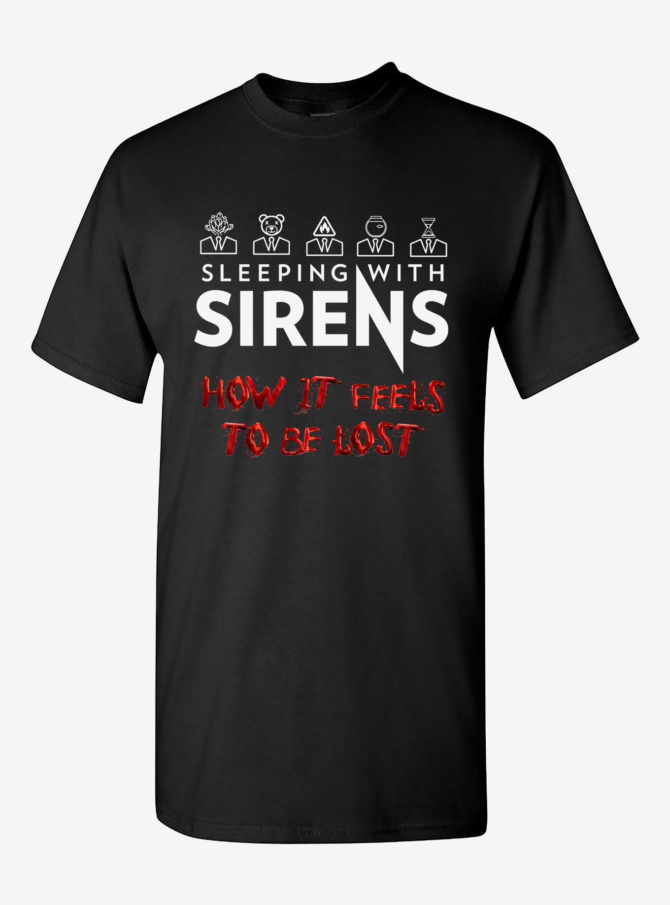 Sleeping With Sirens Be Lost Icons T-Shirt, BLACK, hi-res