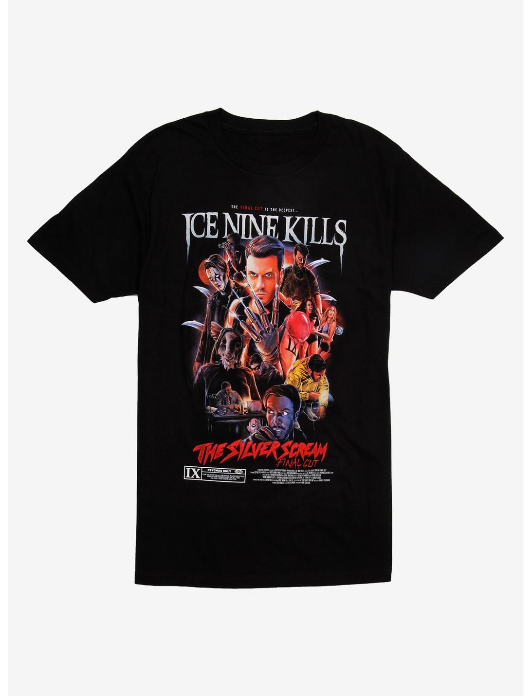 Ice Nine Kills The Silver Scream Movie Poster T-Shirt, BLACK, hi-res