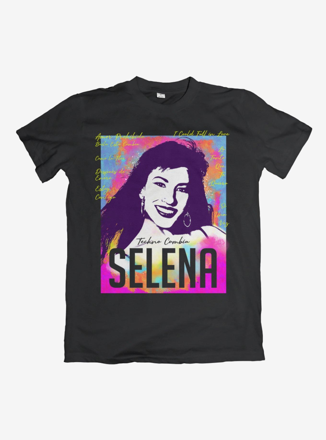 Selena Techno Cumbia T-Shirt, BLACK, hi-res