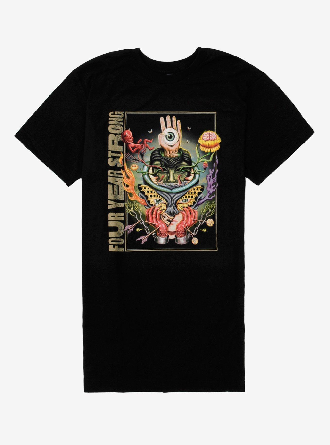 Four Year Strong Brain Pain T-Shirt, BLACK, hi-res