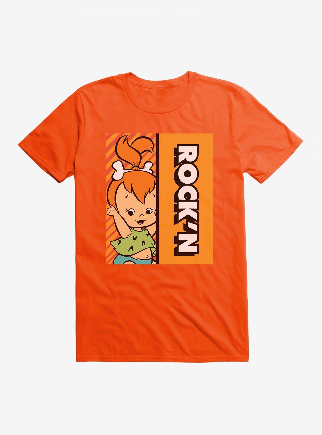 The Flintstones Rock'n Pebbles T-Shirt, ORANGE, hi-res