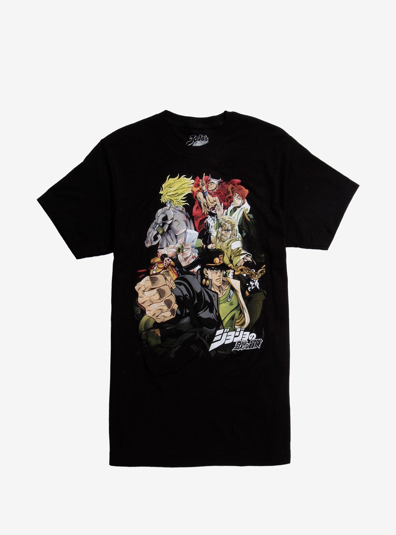 Jojos Bizarre Adventure Group Characters T Shirt