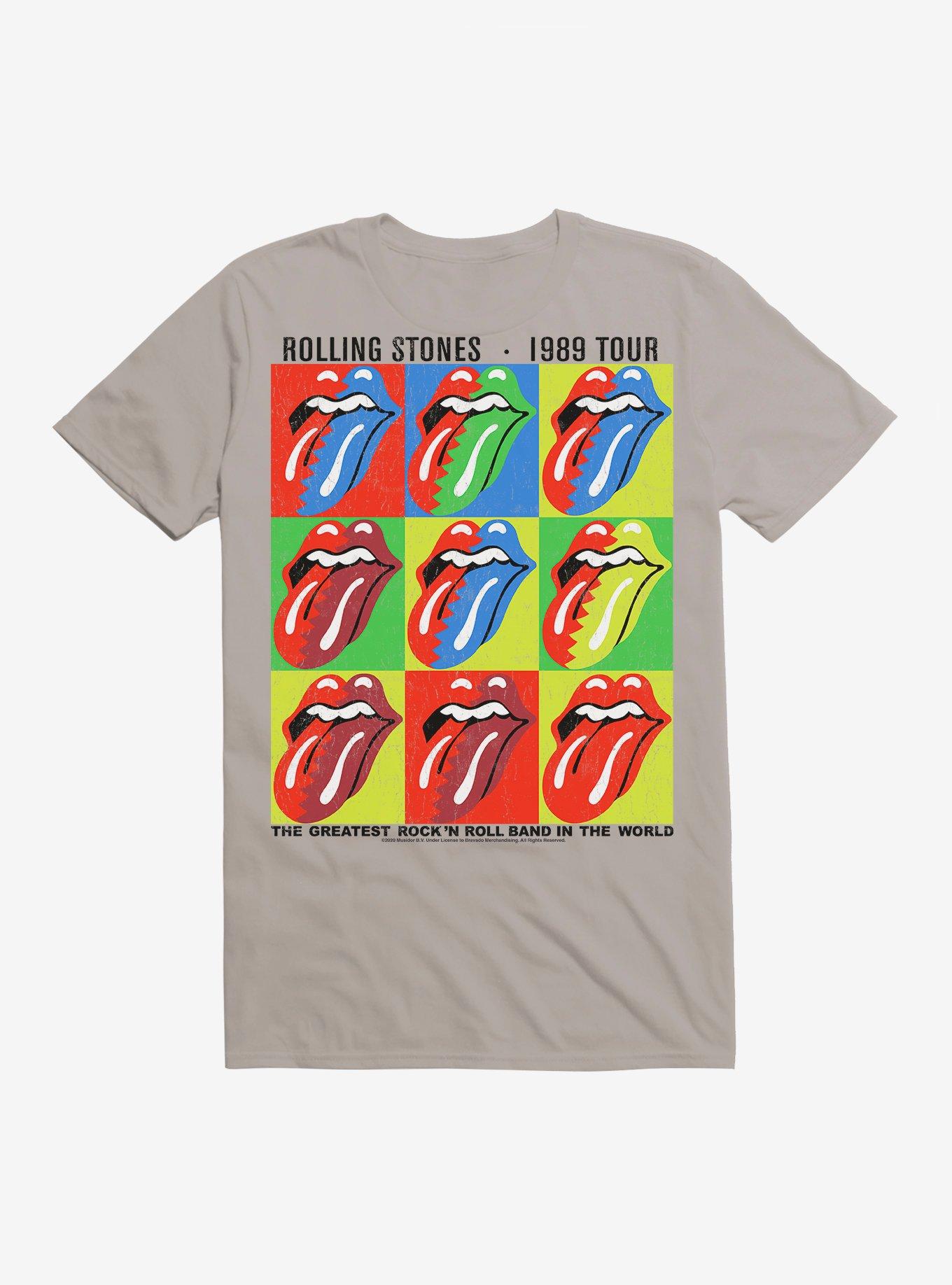 The Rolling Stones 1989 Tour T-Shirt, LIGHT GREY, hi-res