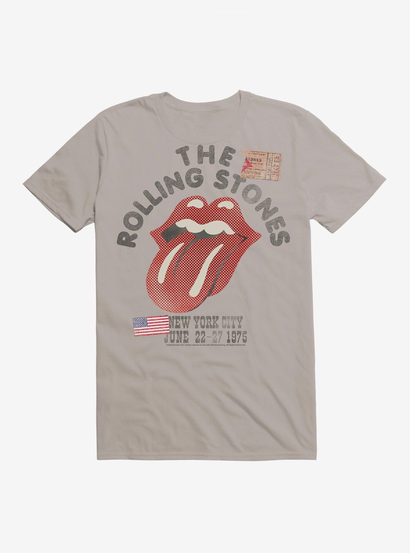 The Rolling Stones NYC 1975 T-Shirt, LIGHT GREY, hi-res