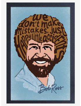 Bob Ross Happy Accidents Typography Framed Poster, , hi-res