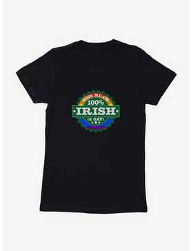100% Irish And Gay! Womens T-Shirt, , hi-res