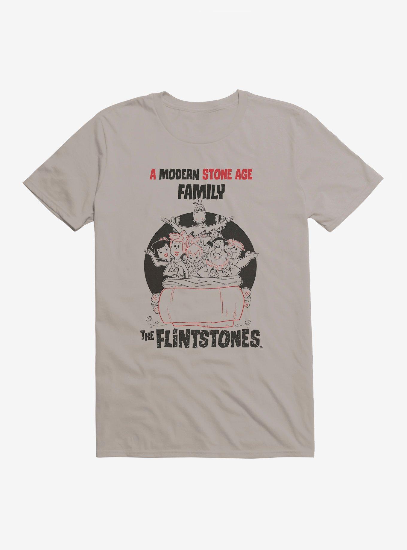 The Flintstones A Modern Stone Age Family T-Shirt, LIGHT GREY, hi-res