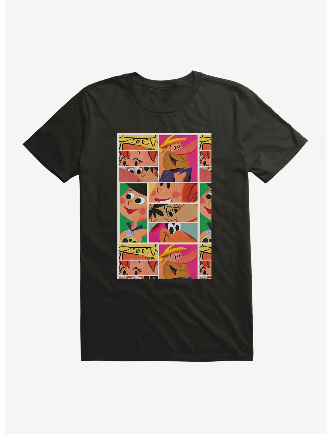 The Flintstones Eyes Collage T-Shirt, BLACK, hi-res