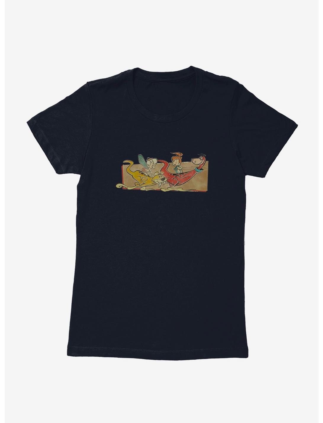 The Flintstones Bamm-Bamm And Pebble's Race Womens T-Shirt, , hi-res