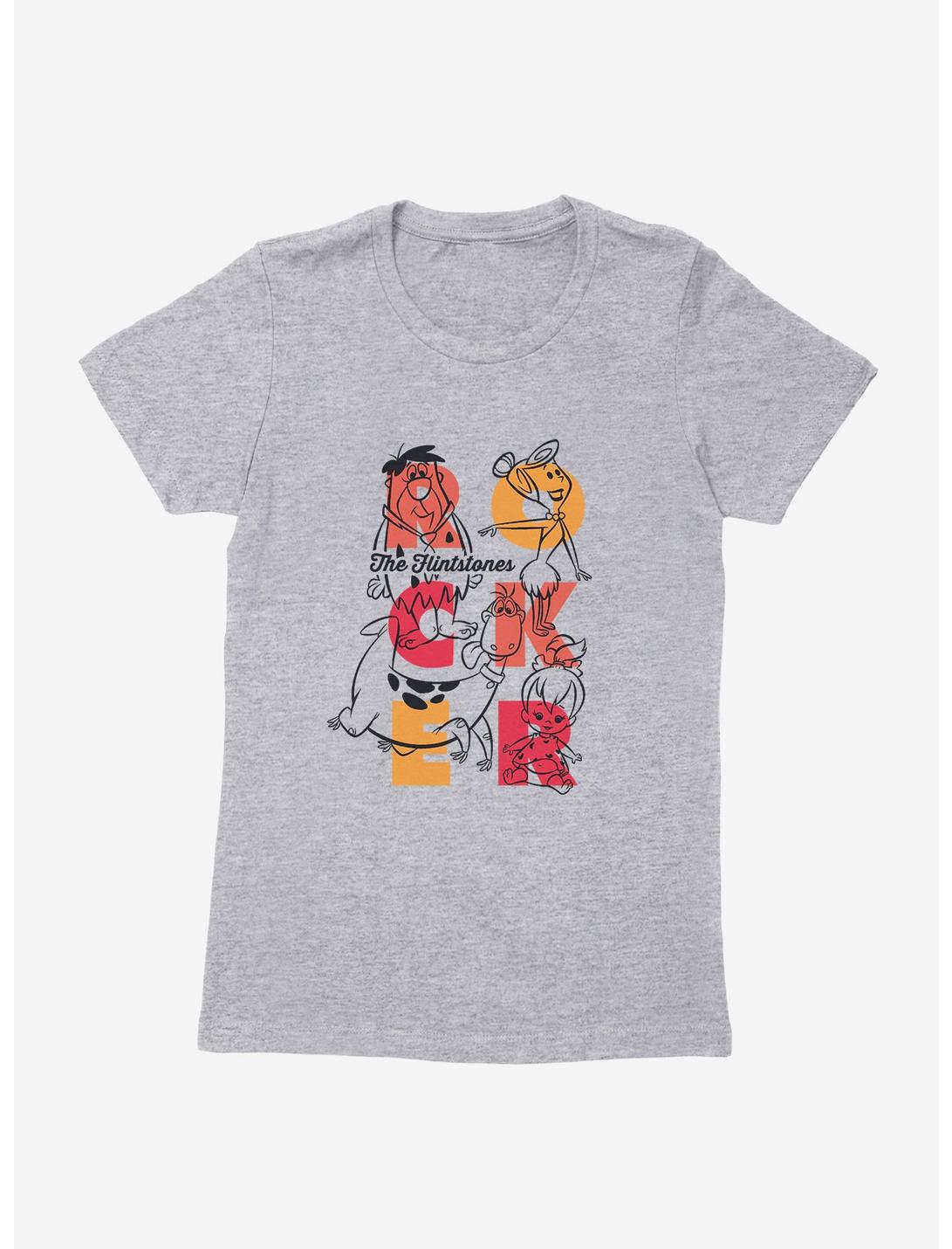 The Flintstones Rocker Family Womens T-Shirt, HEATHER, hi-res