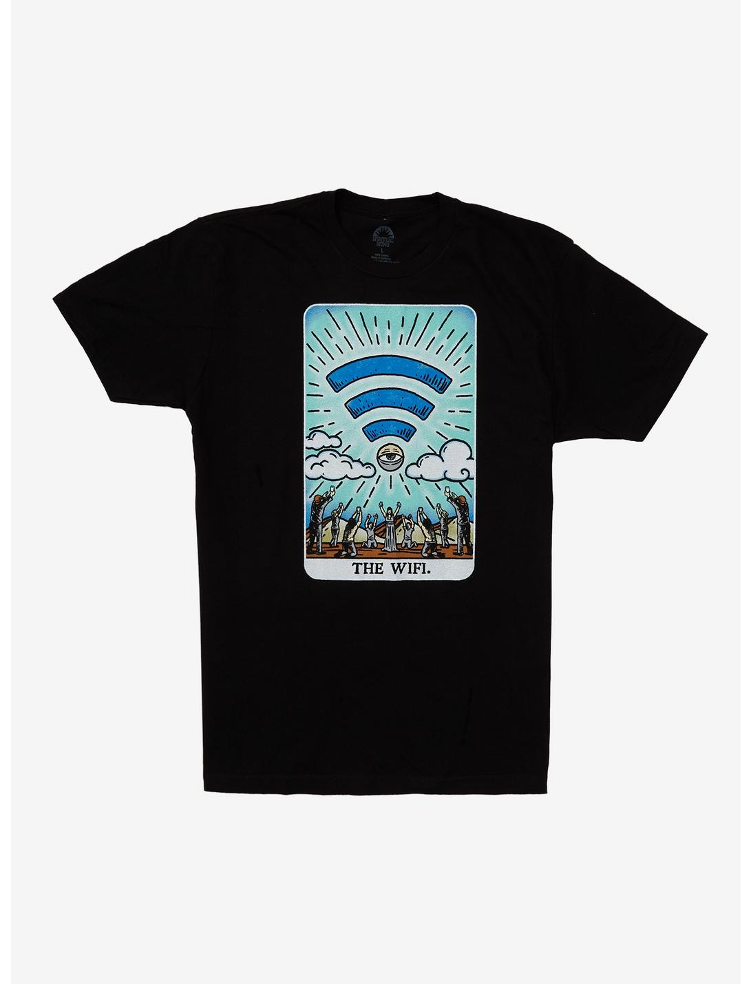 Tarot Card The Wifi T-Shirt - BoxLunch Exclusive, BLACK, hi-res