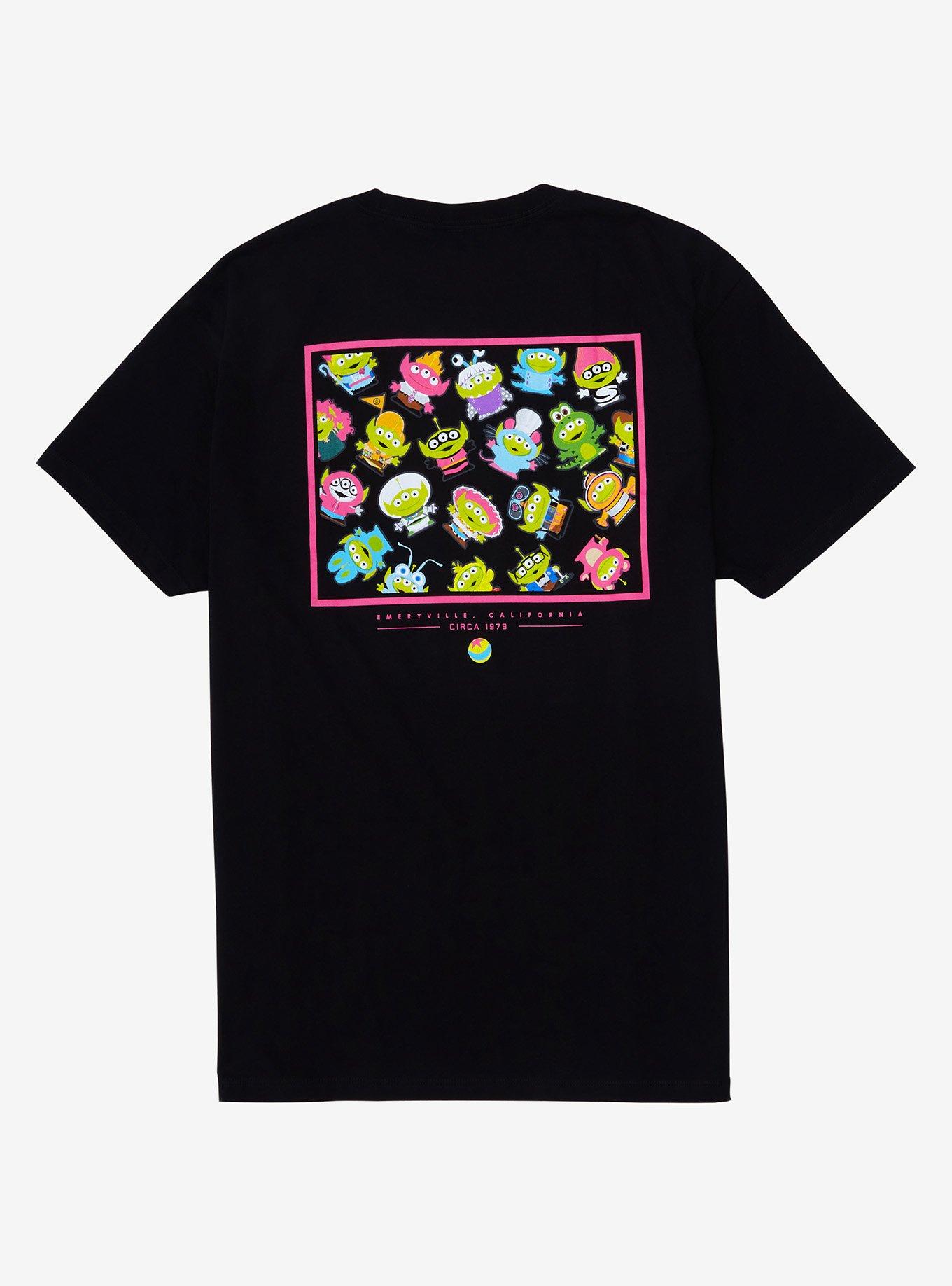 Disney Pixar Alien Remix Frame T-Shirt - BoxLunch Exclusive, BLACK, hi-res