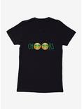 Emoji St. Patrick's Day Icons Shamrock Eyes Cheers Womens T-Shirt, BLACK, hi-res
