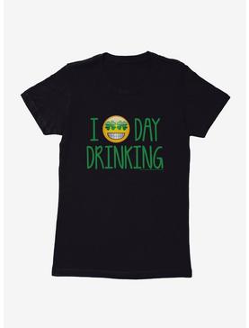 Emoji St. Patrick's Day Icons Shamrock Eyes Day Drinking Womens T-Shirt, , hi-res
