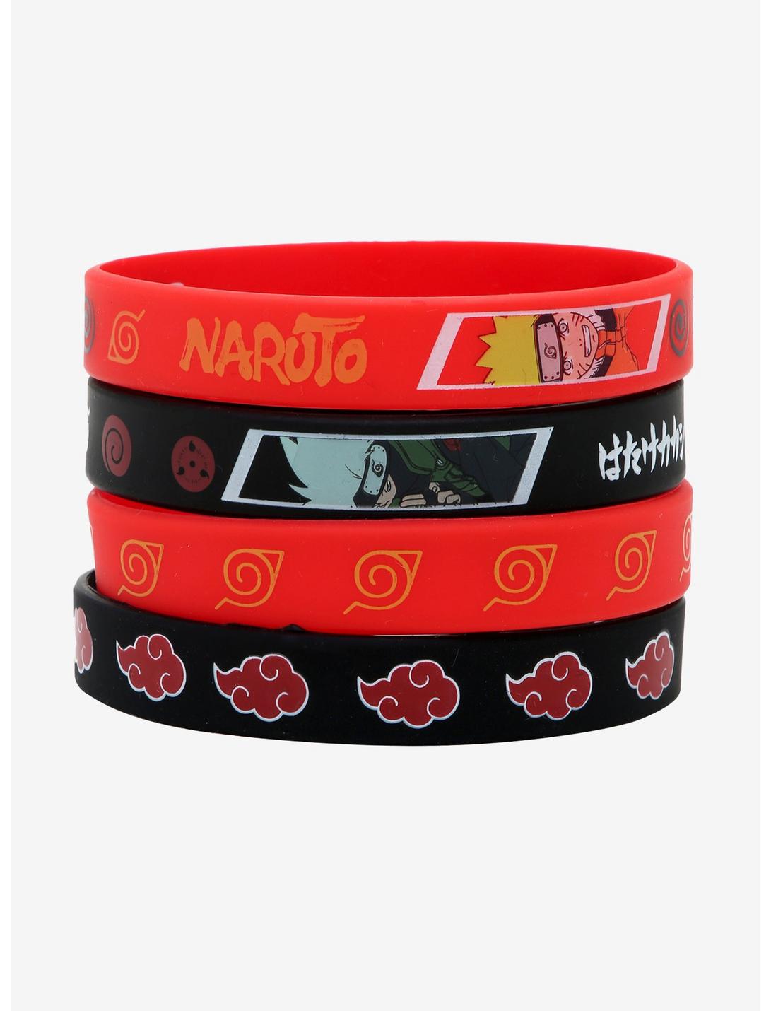 Naruto Shippuden Kakashi Naruto Rubber Bracelet Set, , hi-res