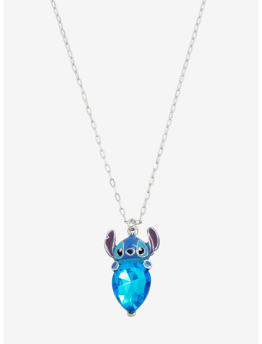 Disney Lilo & Stitch Gem Stitch Necklace, , hi-res