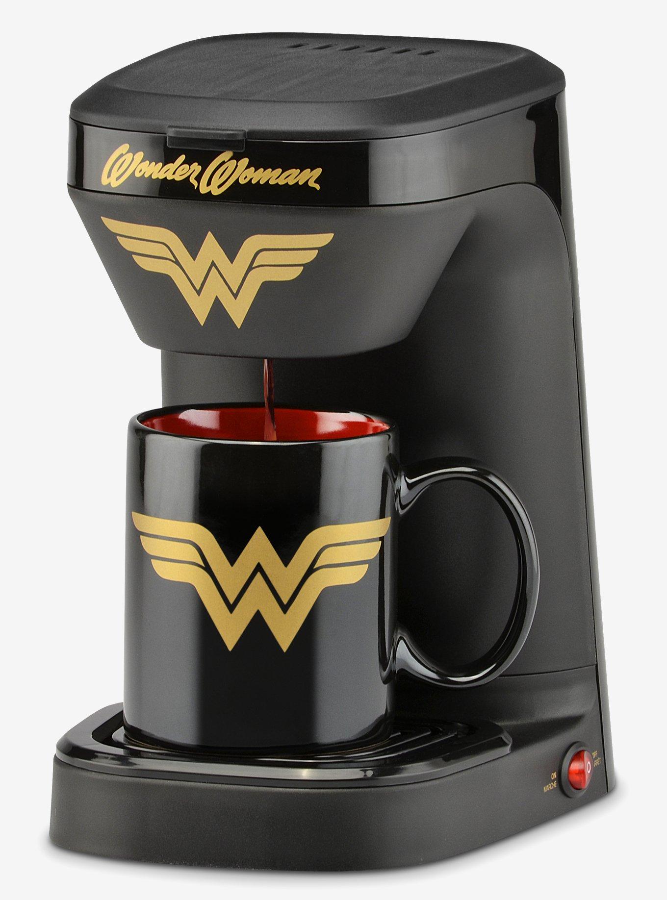 DC Comics Wonder Woman 1-Cup Coffee Maker with Mug, , hi-res