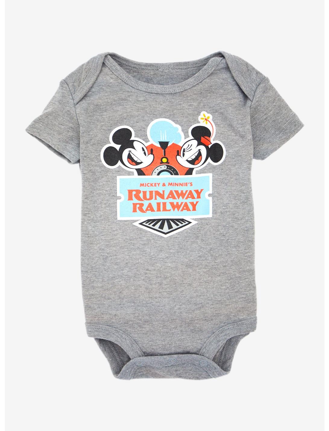 Disney Mickey & Minnie's Runaway Railway Infant One-Piece, BLUE, hi-res