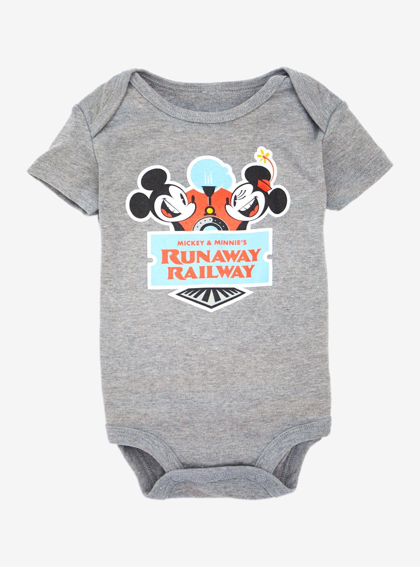 Disney Mickey & Minnie's Runaway Railway Infant One-Piece, BLUE, hi-res