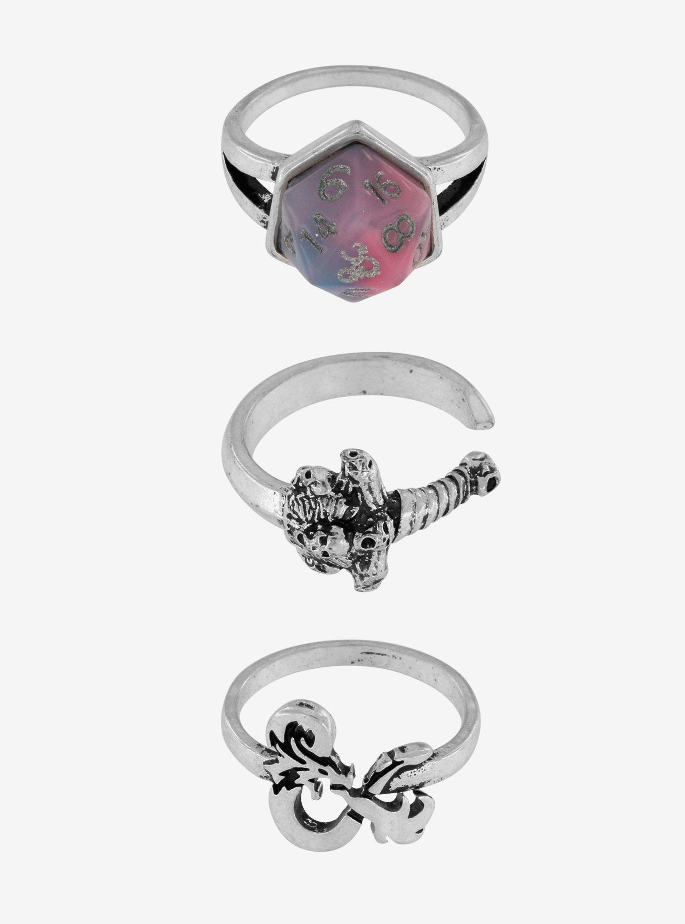 Dungeons & Dragons D20 Icon Ring Set, , hi-res