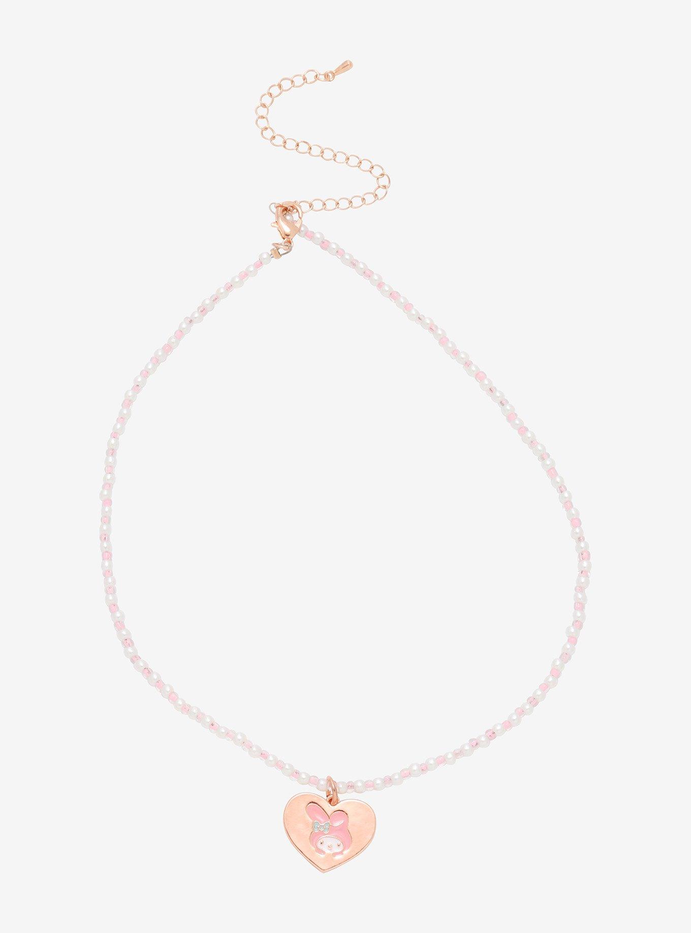 My Melody Heart Best Friend Necklace Set, Hot Topic