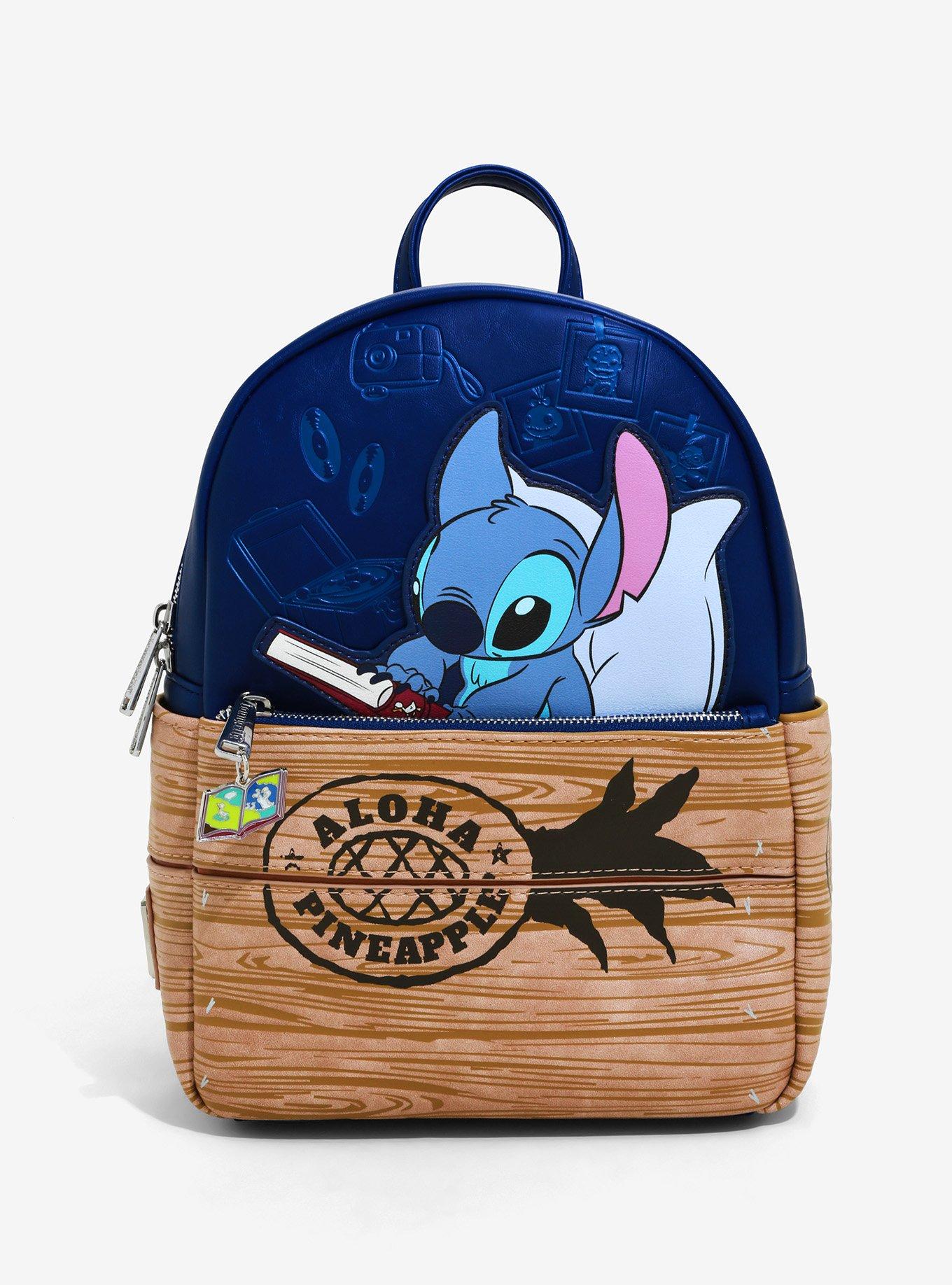 Walt Disney Studio Disney Lilo and Stitch Backpack Lunch Set - Bundle with  Lilo Backpack, Lunch Bag, and Water Bottle Plus Stickers and More (Lilo and