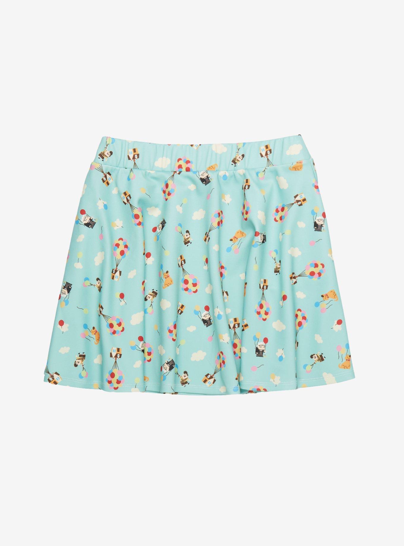 Her Universe Disney Pixar Celebration Up Icons Skater Skirt Plus Size, MULTI, hi-res