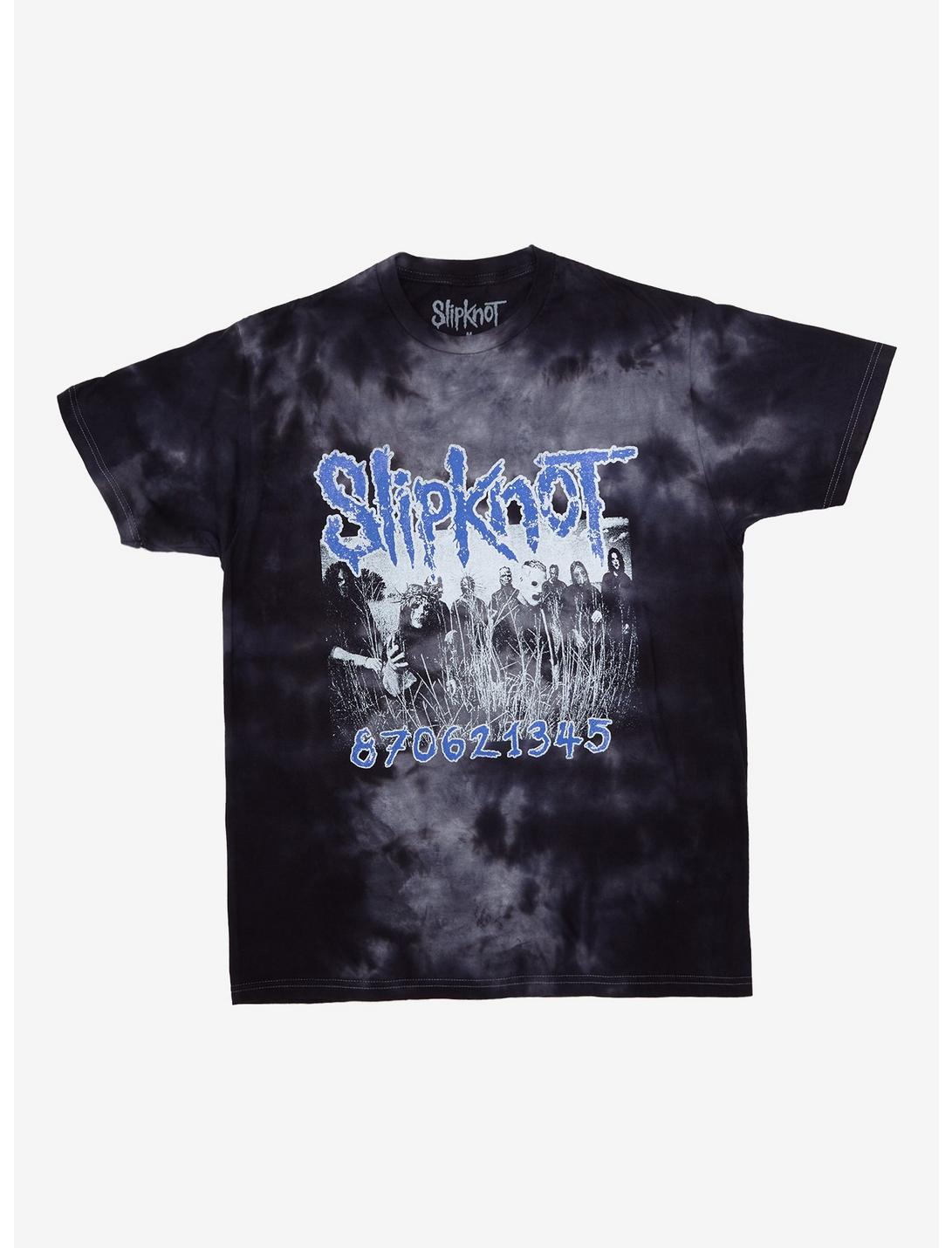 Slipknot 870621345 Tie-Dye T-Shirt, BLACK, hi-res