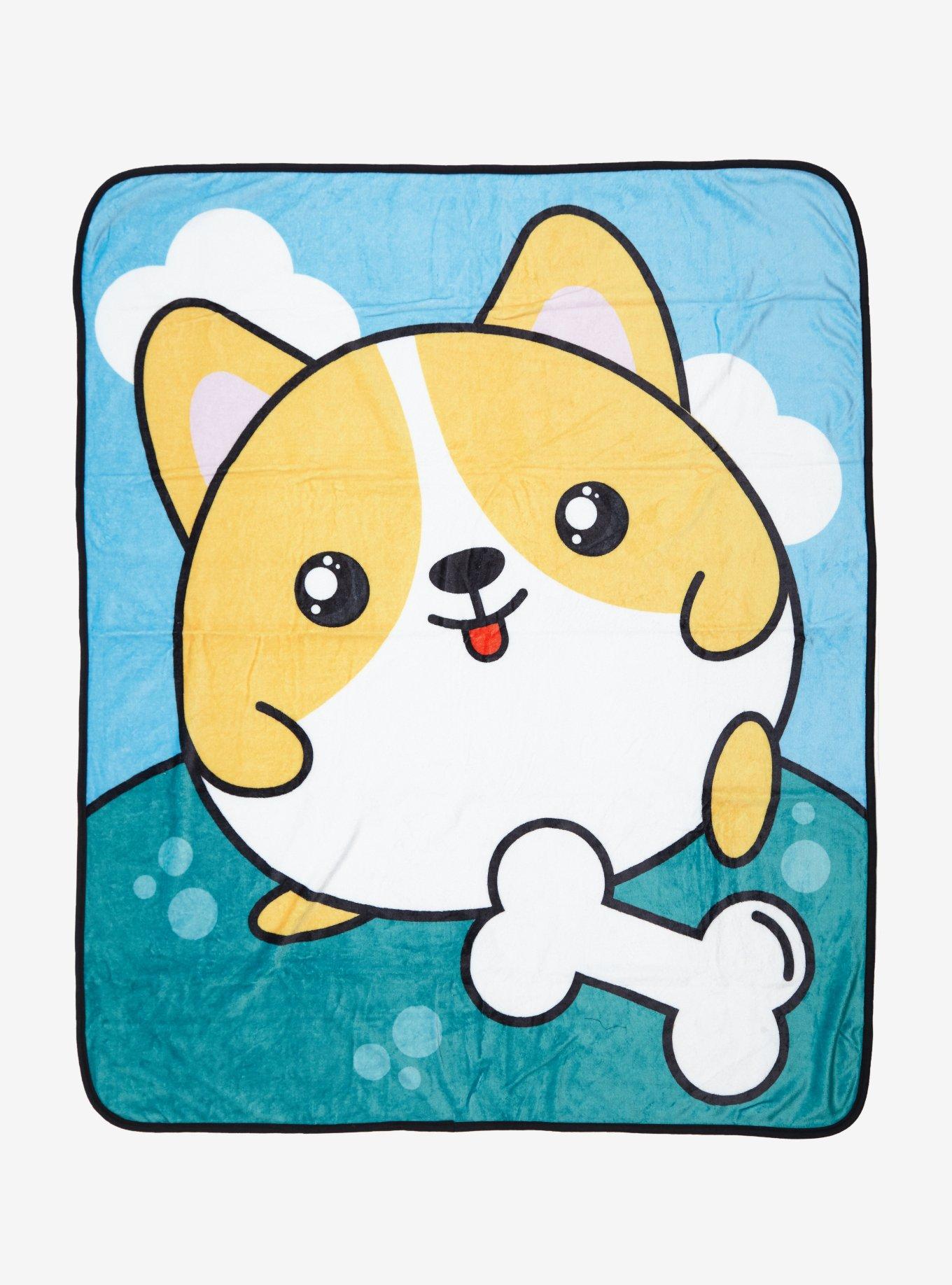 Chubbeez Corgi Throw Blanket, , hi-res