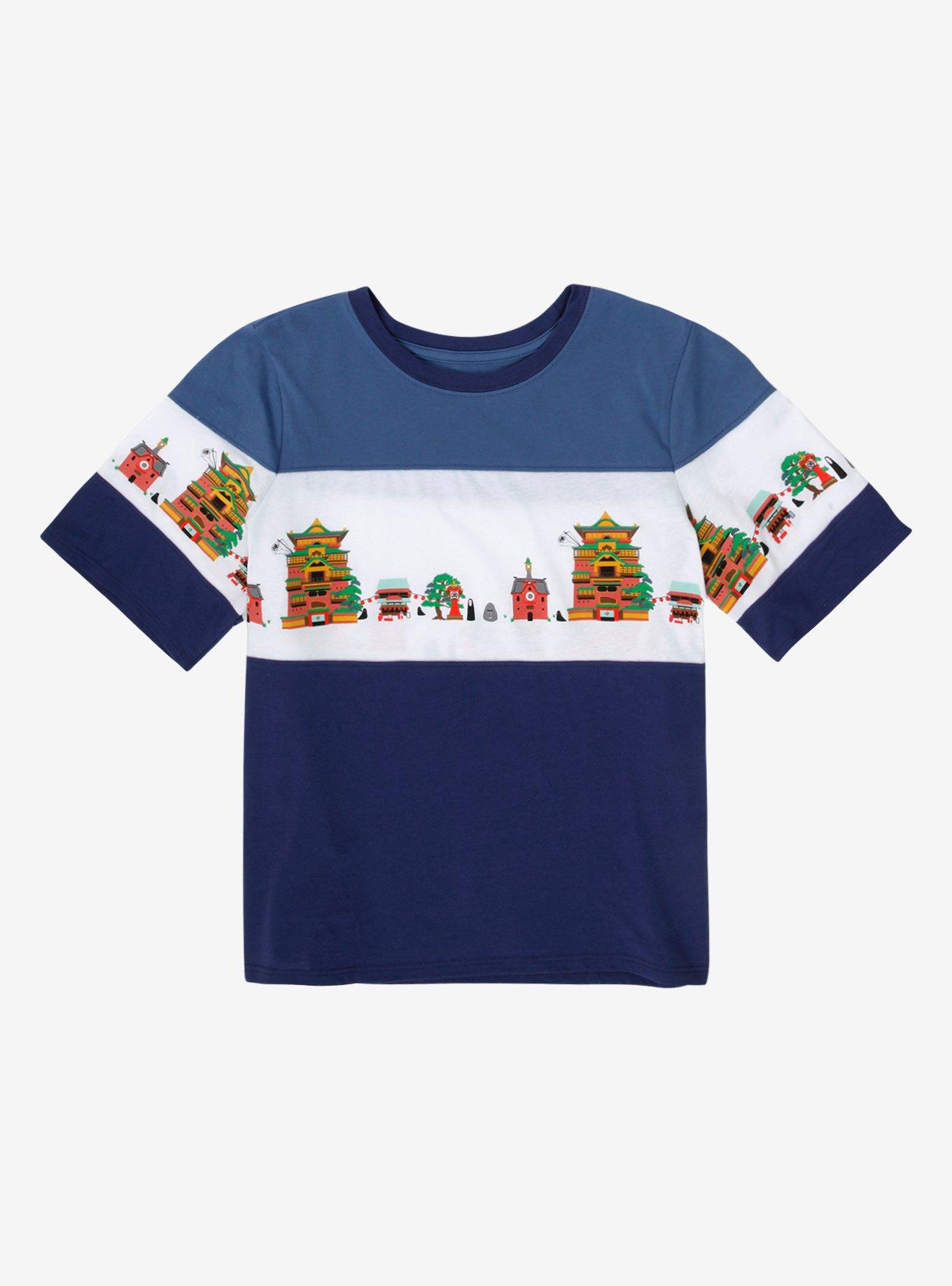 Her Universe Studio Ghibli Spirited Away Buildings Panel T-Shirt, MULTI, hi-res