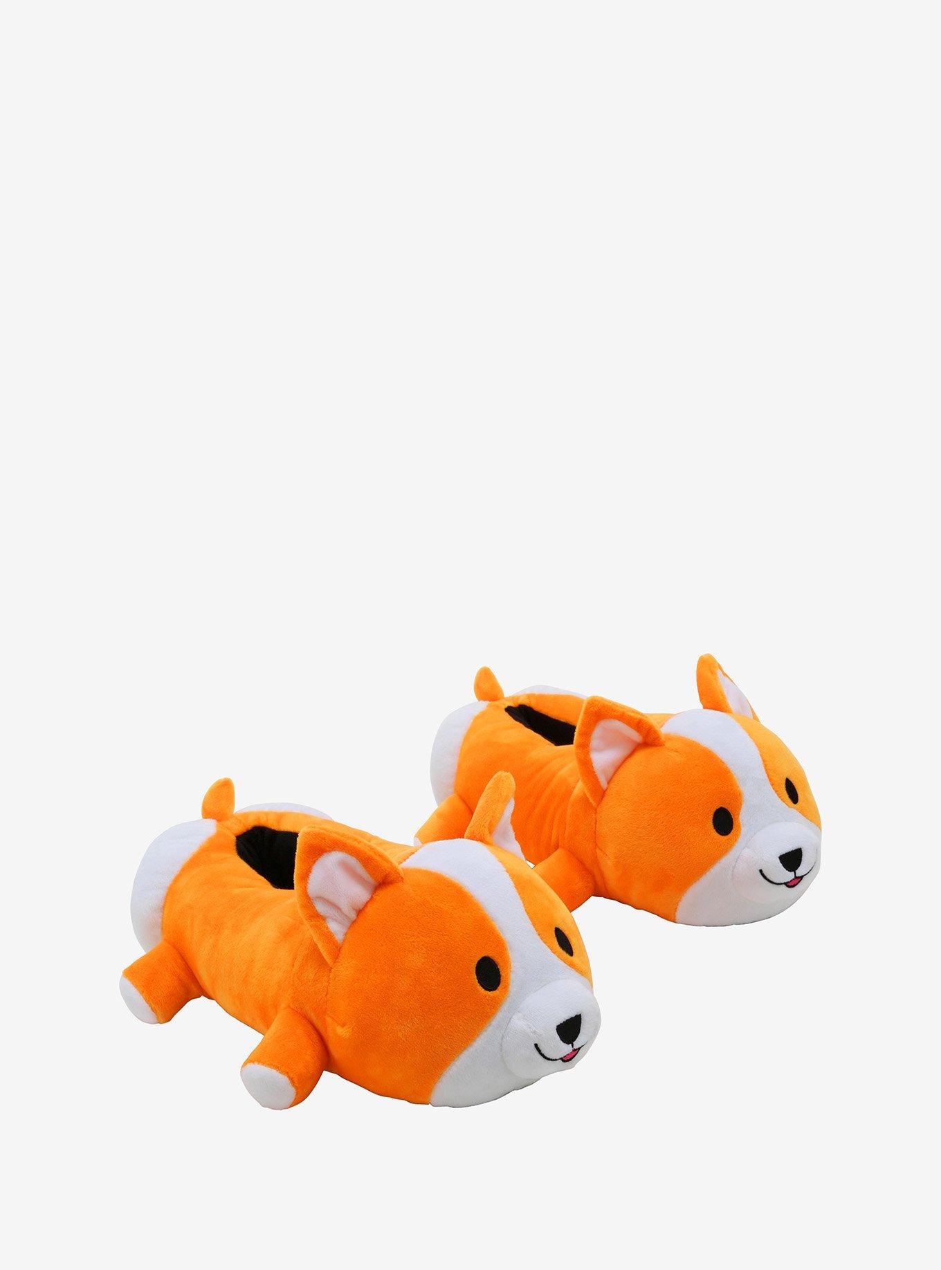 Corgi Plush Slippers, MULTI, hi-res