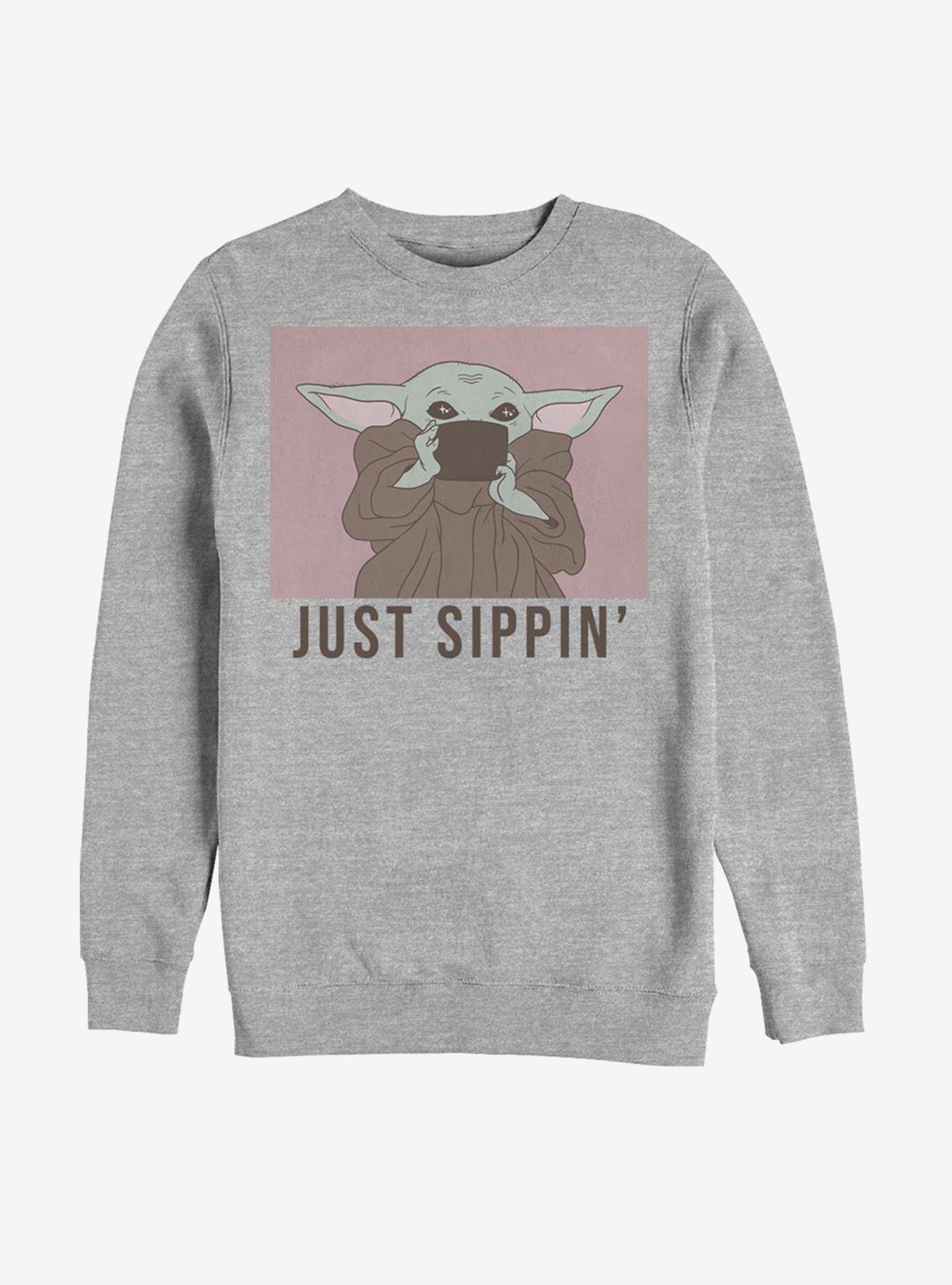 Star Wars The Mandalorian The Child Just Sippin' Sweatshirt, , hi-res