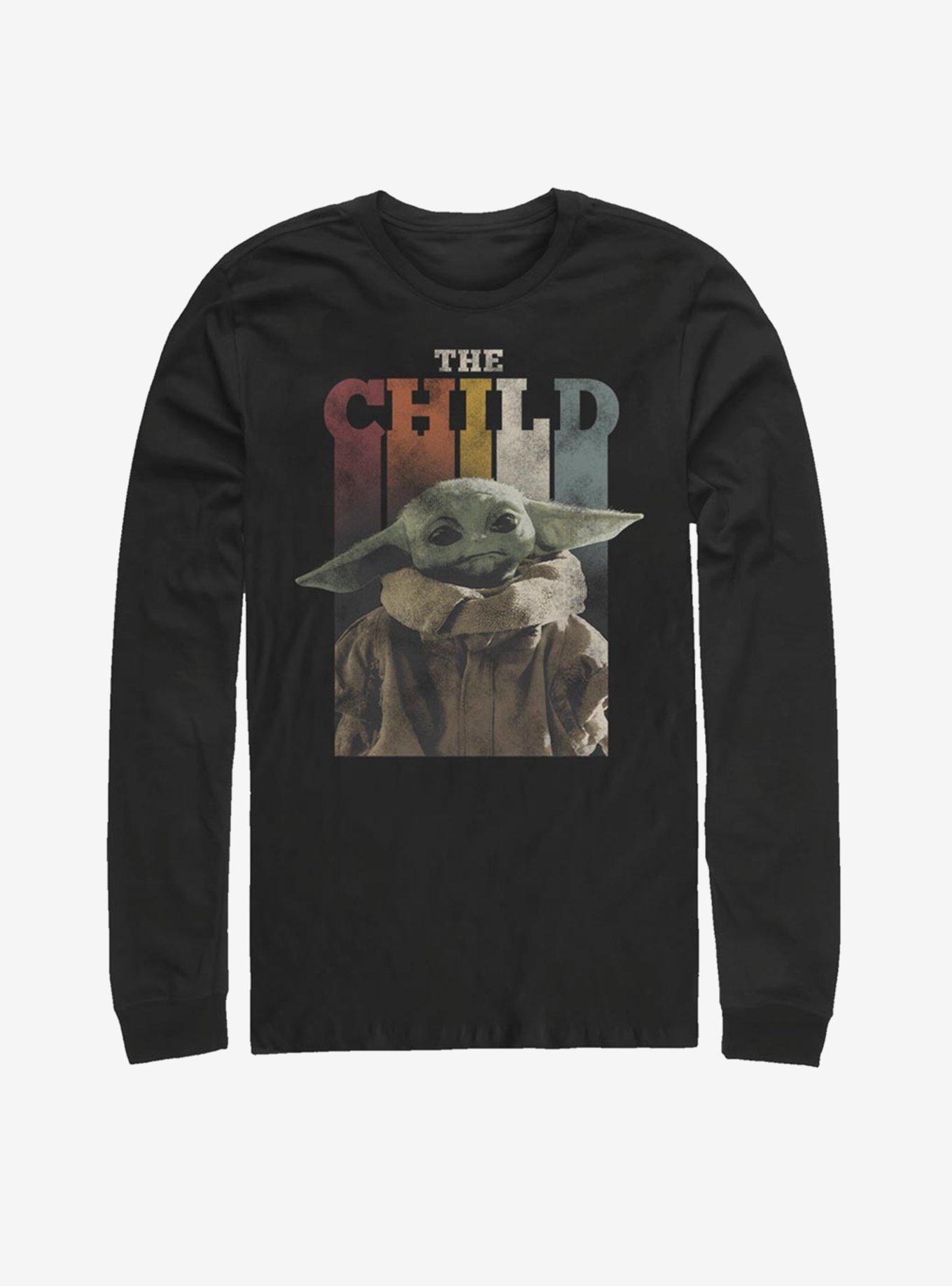 Star Wars The Mandalorian The Child Rainbow Vintage Long-Sleeve T-Shirt, , hi-res