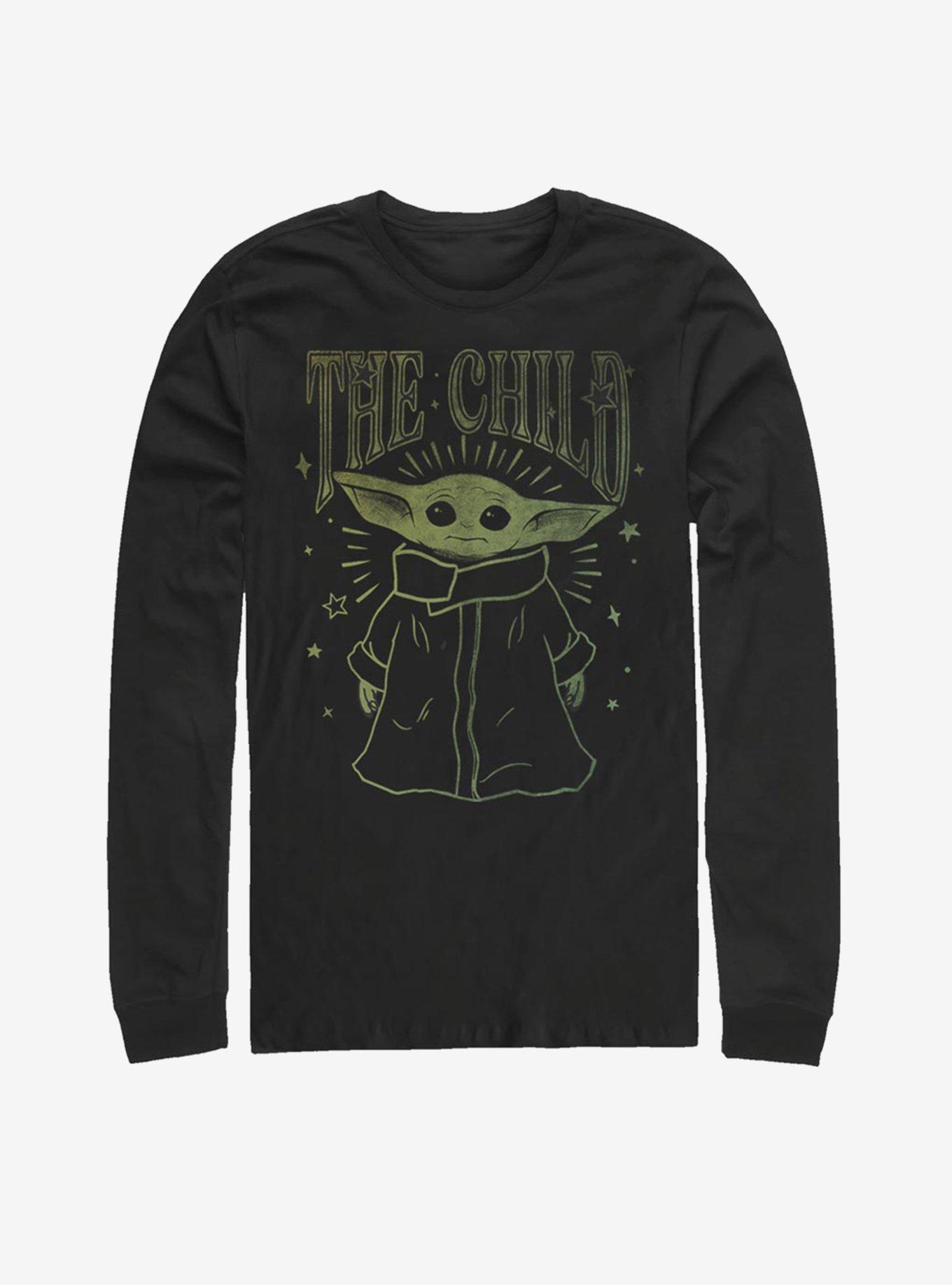 Star Wars The Mandalorian The Child Vintage Outline Long-Sleeve T-Shirt, , hi-res