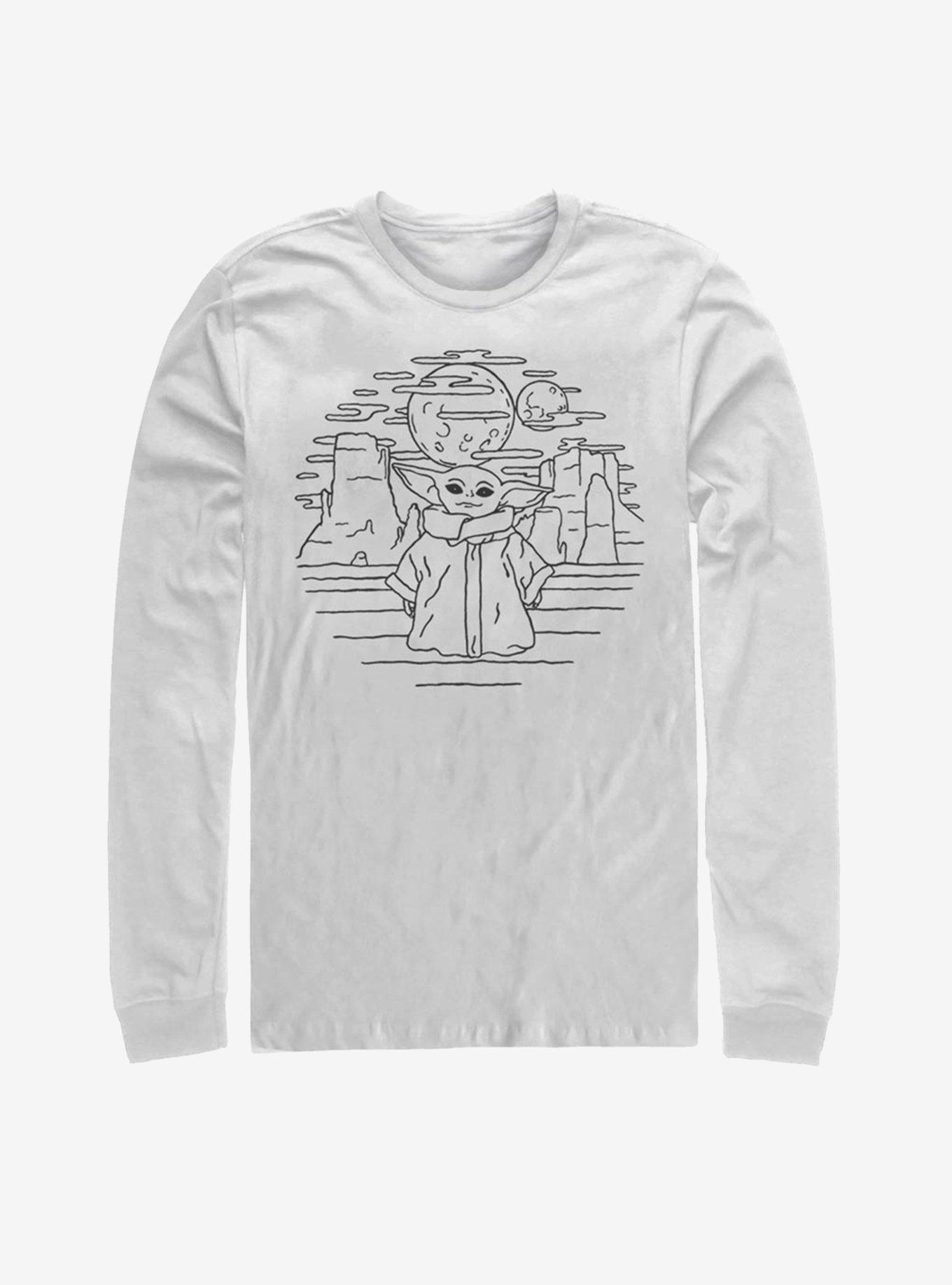 Star Wars The Mandalorian The Child Doodle Long-Sleeve T-Shirt, , hi-res