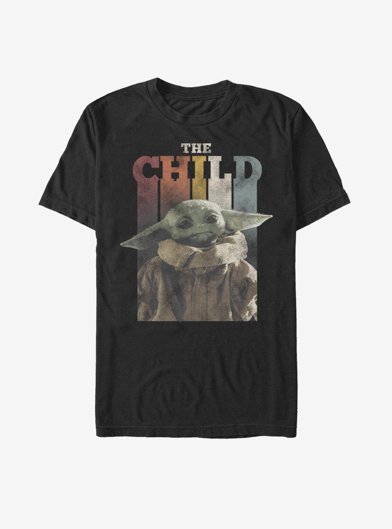 Star Wars The Mandalorian The Child Rainbow Vintage T-Shirt